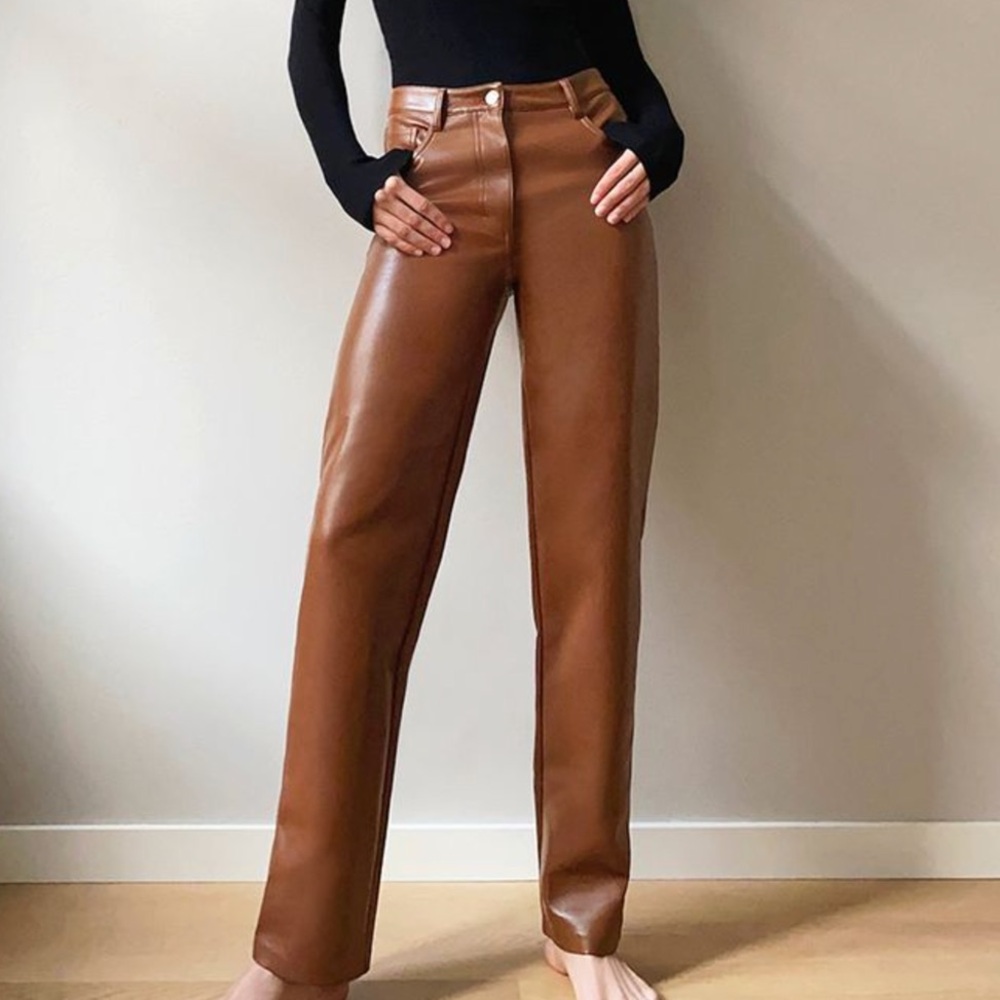 Aritzia Wilfred The Melina Pant Vegan Leather